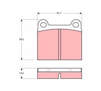 TRW GDB656 Kit pastiglie freni per OPEL KADETT C Coupe KADETT B MONZA A (22)