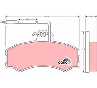 Set di pastiglie freno TRW GDB695, fronte