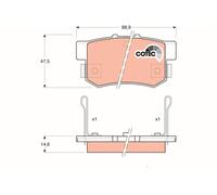 TRW GDB774 Kit pastiglie freno, Freno a disco per ACURA,GREAT WALL,HAVAL,HONDA,R
