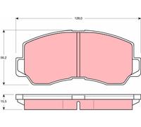 TRW GDB785 Kit pastiglie freno, Freno a disco per MITSUBISHI