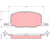TRW GDB798 Kit pastiglie freno, Freno a disco per LEXUS,TOYOTA