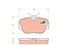 TRW GDB817 Pastiglie Freno Ceppi Freno Frontale per Mercedes-Benz