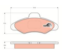 TRW GDB897 Kit pastiglie freno, Freno a disco per FORD