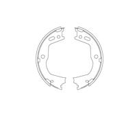 TRW gs8803 mandibola di freno Scatola, Set di 4