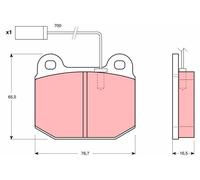 TRW Kit pastiglie freni Anteriore per ALFA ROMEO 75 (162B) 33 (907A) 90 (162) SZ
