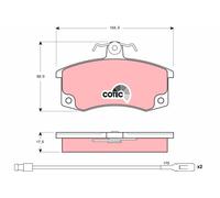 TRW Kit pastiglie freni Anteriore per LADA SAMARA (2108, 2109, 2115, 2113, 2114)