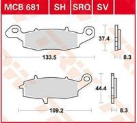 Set di pastiglie freno TRW MCB681