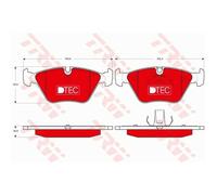 TRW Kit Pastiglie Freno a Disco Frontale per BMW X3 3.0d 2.0d 3er Cabriolet MG