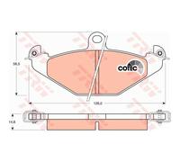 TRW Kit Pastiglie Freno Freni a Disco per Renault Espace III 2.0 16V Laguna I