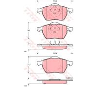 TRW GDB1275 Kit pastiglie freno, Freno a disco