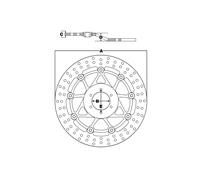 TRW Lucas Brake disc MST205, rigido