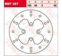 TRW Lucas Brake disc MST257, rigido