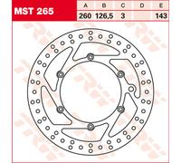 TRW Lucas Brake disc MST265, rigido