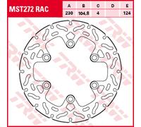 TRW Lucas Brake disc MST272RAC, rigido