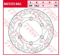 TRW Lucas Brake disc MST273RAC, rigido