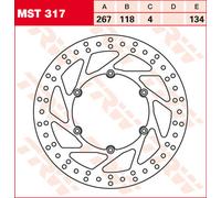 TRW Lucas Brake disc MST317, rigido