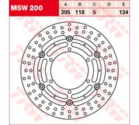 TRW Lucas Dischi Freno MSW200,DIAM.305 MM,FLOTT.