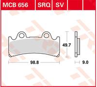 TRW Lucas MCB656SRQ Pastiglia freno da corsa