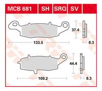 TRW Lucas MCB681SV Pastiglie freno sinterizzate
