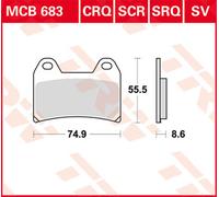 TRW Lucas MCB683CRQ Pastiglia freno da corsa