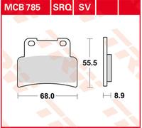 TRW Lucas MCB785SV Pastiglie freno sinterizzate