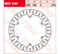TRW Lucas MST249 Disco freno rigido