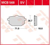 TRW Lucas Rivestimento sinterizzato MCB568SV
