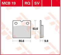 Set di pastiglie freno, freno a disco LUCAS TRW MCB19