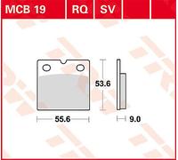 Set di pastiglie freno, freno a disco LUCAS TRW MCB19