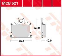 Set di pastiglie freno TRW MCB521