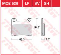 TRW MCB530 BRAKE PAD ALLROUND ORGANIC STANDARD YAMAHA FJ 1200 1987