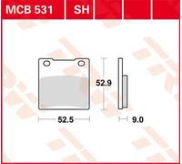 Set di pastiglie freno TRW MCB531