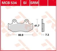 TRW MCB534 Organic Allround Kit pastiglie freno per Honda NES Assale Anteriore e Altre Moto