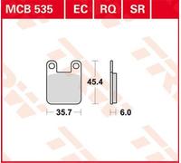 TRW MCB535EC Organic Eco Kit pastiglie freno per Derbi Vamos R 1995-1995 Assale Anteriore e Altre Moto