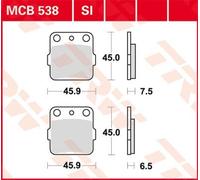 Set di pastiglie freno TRW MCB538