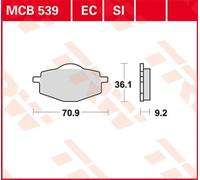 TRW MCB539EC Kit pastiglie freni