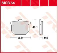 Set di pastiglie freno TRW MCB54