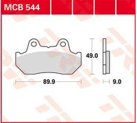 TRW MCB544 Kit pastiglie freni