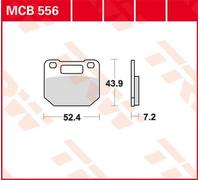 TRW Kit pastiglie freni MCB556 Anteriori per Suzuki Gamma RG80 C NC11A 1985 - 1995 RG125 UC