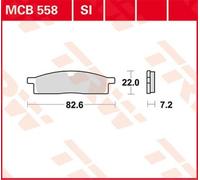 Set di pastiglie freno TRW MCB558SI