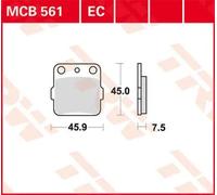 TRW MCB561 BRAKE PAD YAMAHA YFZ 450 SP2 SPECIAL EDITION 2 2008
