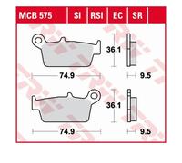 Set di pastiglie freno TRW MCB575E