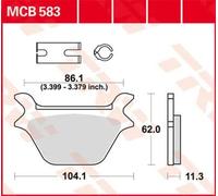TRW MCB583 BRAKE PAD HARLEY FXDB 1340 DYNA GLIDE STURGIS 1991