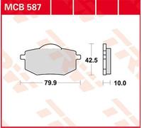 Set di pastiglie freno TRW MCB587