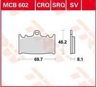 Set di pastiglie freno TRW MCB602