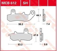 TRW MCB612SH Kit pastiglie freni