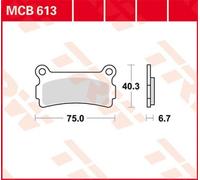 TRW MCB613 Kit pastiglie freni