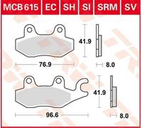 TRW MCB615EC Kit pastiglie freni