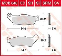 TRW MCB648SH BRAKE PAD BMW R NINE T ABS URBAN G/S 2020