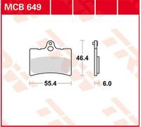 TRW Kit pastiglie freno MCB649 - per freni a disco